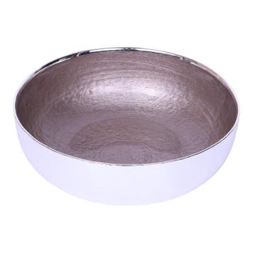 Dogale Venezia Verzilverde Schaal - Beige Gemetalliseerd - 1, Antiek en Kunst, Verzenden