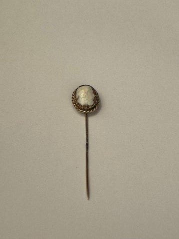 Zonder minimumprijs - Broche - 14 karaat Geel goud, Zilver -