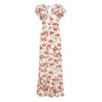 Patrizia Pepe • maxi jurk met bloemen • 40 (IT46), Kleding | Dames, Jurken, Maat 38/40 (M), Verzenden, Wit, Nieuw