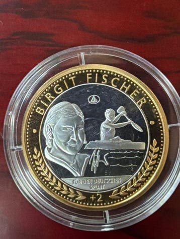 Duitsland. Silver medal Birgit Fischer - 10g (.999) Silber
