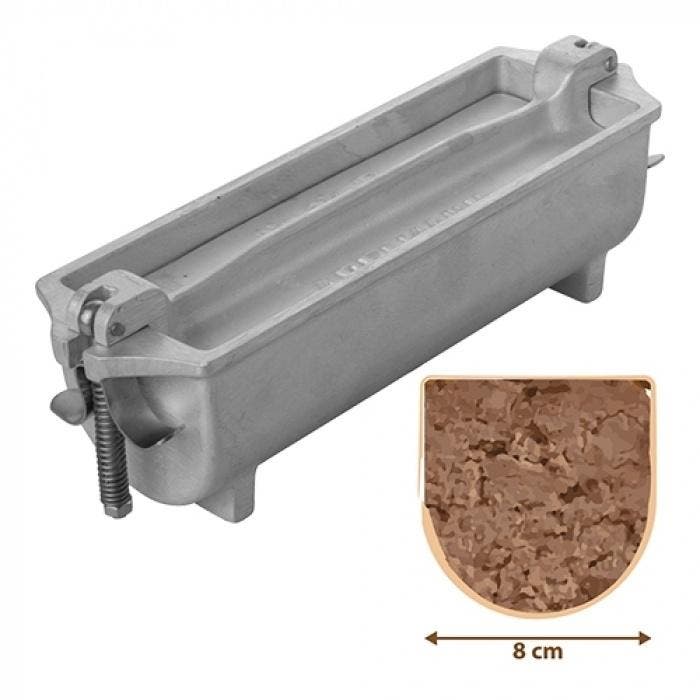 Adelmann Halfronde Patévorm Aluminium 8x25x8 cm, Zakelijke goederen, Horeca | Keukenapparatuur, Verzenden
