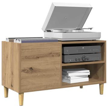 vidaXL Platenkast 84,5x38x48 cm bewerkt hout artisanaal, Verzenden, Nieuw