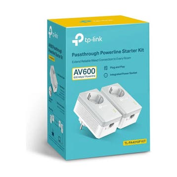 TP-Link TL-PA4010P Kit - Powerline AV600 Ethernet-adapter..., Verzenden, Nieuw