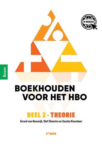 2 / Boekhouden voor het hbo Theorie 2 / Theorie, Verzenden, Zo goed als nieuw, Stef Stienstra