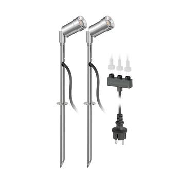 2x LED grond spot - 12V - 1.5 Watt - Complete set, Ophalen of Verzenden, Nieuw