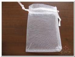 Cadeauzakje giftbag Organza Wit 12 cm pak ca. 50 stuks, Ophalen of Verzenden, Nieuw