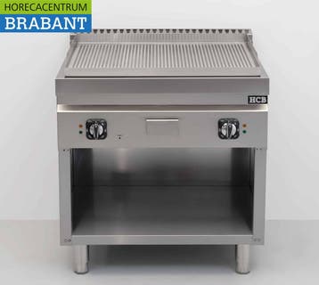 HCB RVS Bakplaat Geribbeld 80 cm 9 kW 400V Horeca, Ophalen of Verzenden, Nieuw in verpakking