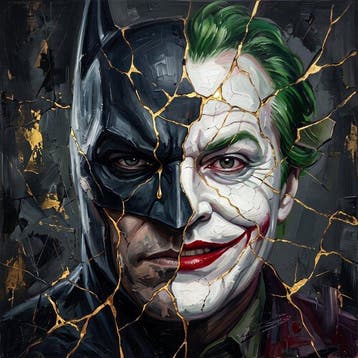 Artxlife - Kintsugi of Madness Batman&Joker (1989), Verzamelen, Nieuw