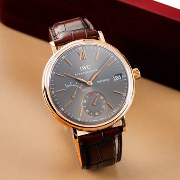 IWC - Portofino Hand Wound 8 Days 18k Rose Gold - IW510104 -