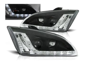 Daylight Black koplampen geschikt voor Ford Focus 2, Auto-onderdelen, Verzenden, Nieuw, Ford