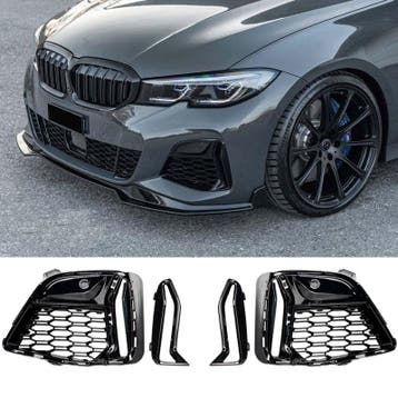 Bumper lijst M340i zwart geschikt voor BMW 3 Serie G20 G21
