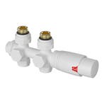 [neu.haus] Thermostaatkraan Gloppen voor radiatoren wit, Doe-het-zelf en Verbouw, Verwarming en Radiatoren, Verzenden, Nieuw