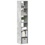 vidaXL Boekenkasten 2 st stapelbaar 30x30x80cm bewerkt hout, Huis en Inrichting, Kasten | Overige, Verzenden, Nieuw