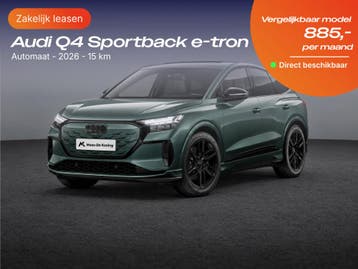 Audi Q4 Sportback e-tron | Zakelijk Leasen vanaf 349,- p/mnd, Nieuw, Financial lease, Lease