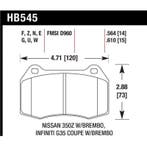Hawk 03-07 G35/350z/03-06 Sentra Spec V w/ Brembo HPS Street, Ophalen of Verzenden, Nieuw