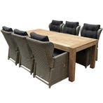 Ibiza Krista dining tuinset 240x100xH77 cm 7 delig, Tuin en Terras, Tuinsets en Loungesets, Ophalen of Verzenden, Nieuw, Wicker