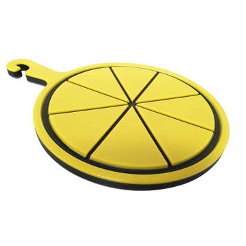 GGM Gastro | Pizza snijplank - Ø300mm - Geel - Rutschvast |, Verzenden, Nieuw