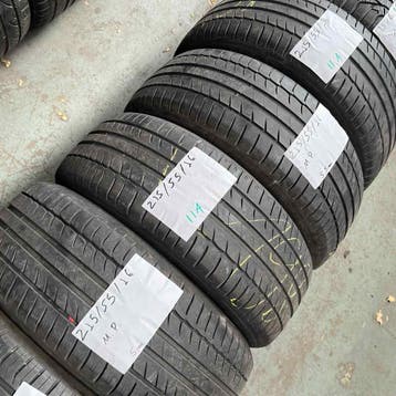 4 x Michelin 215-55-16 Zomerbanden 5,5mm, Auto-onderdelen, Banden en Velgen, 16 inch, Ophalen of Verzenden, Band(en), Personenwagen
