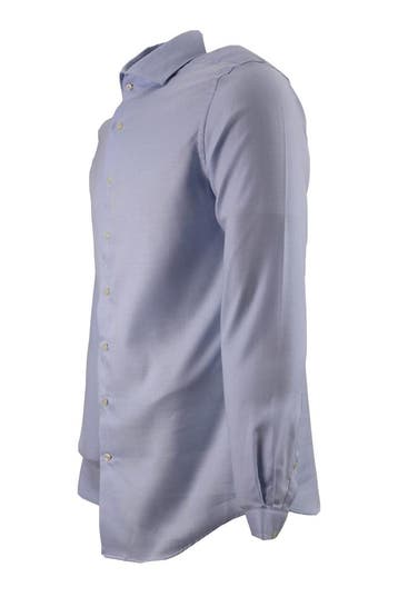 Profuomo Overhemd in maat 38 Blauw, Verzenden, Zo goed als nieuw, Blauw, Profuomo