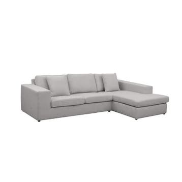 Loungebank Lelystad - loungebanken - Zilver, Nieuw, 150 cm of meer, Stof, 250 tot 300 cm
