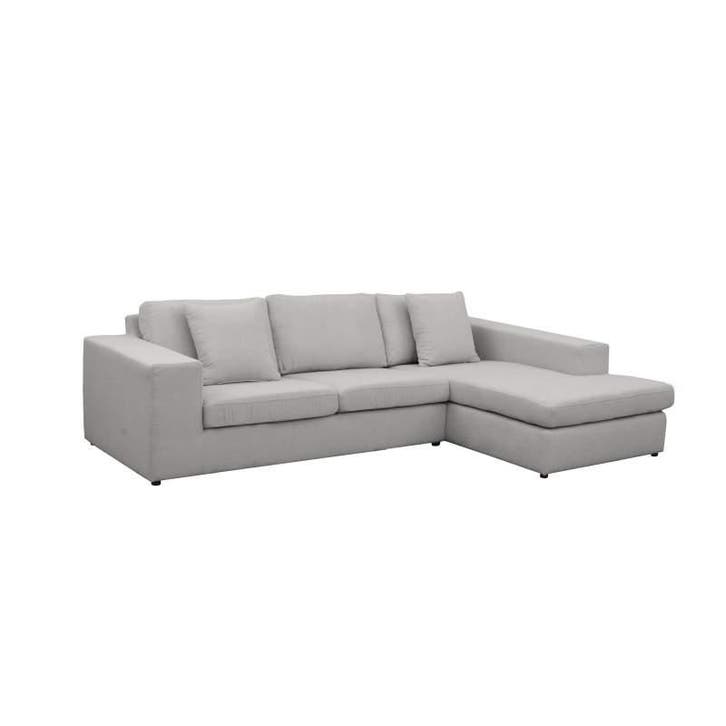 Loungebank Lelystad - loungebanken - Zilver, Huis en Inrichting, Banken | Sofa's en Chaises Longues, 150 cm of meer, Nieuw, 250 tot 300 cm