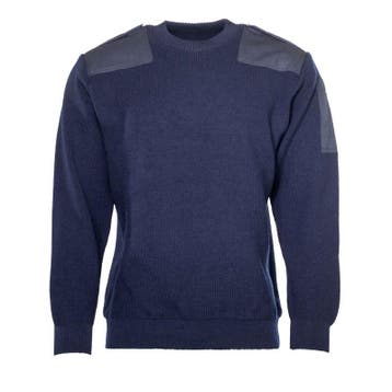 KL marine commando trui 100% Wol met ronde hals, blauw, Ophalen of Verzenden, Marine, Nederland, Kleding of Schoenen