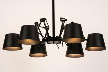 Rietveld Hanglampen - Zwart - Metaal, Verzenden, Nieuw