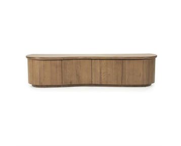 TV meubel Josh 180x42cm - bruin | Eleonora, Ophalen of Verzenden, Nieuw