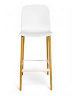Steelcase Cavatina barkruk, 4-poot, eiken-wit, Huis en Inrichting, Stoelen, Ophalen of Verzenden, Gebruikt, Wit