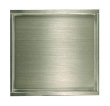 RVS inbouw nis 30 x 30 cm geborsteld roestvrij staal, Verzenden, Nieuw