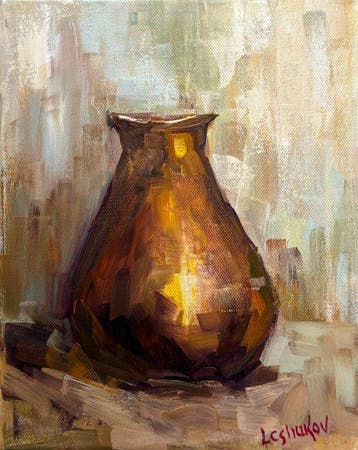 Vitaly Leshukov Soldatov (1968) - Jarrón de cobre