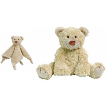Happy Horse Boogy beer knuffel - beige - pluche - 35 cm, Verzenden, Nieuw