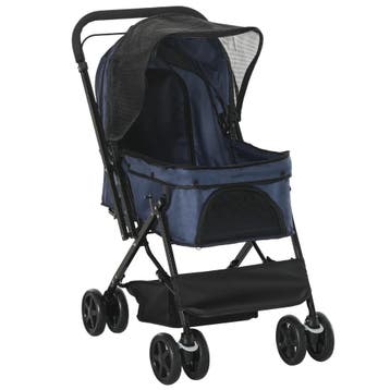 TRUUSK Huisdierwagen Katzenbuggy Oxford Blauw - Opvouwbaar -, Verzenden, Nieuw