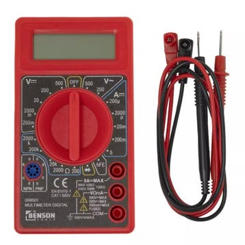 Benson Digitale multimeter - 19 meetbereiken - Universeel..., Ophalen of Verzenden, Nieuw