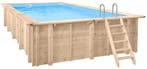 Interline Bali houten zwembad 790 x 400 x 138 cm - incl., Tuin en Terras, Ophalen of Verzenden, Nieuw