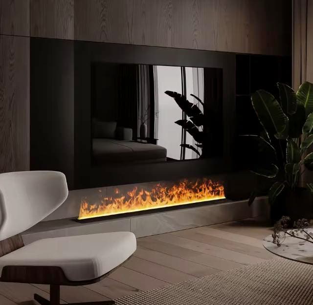 3D waterdamphaard met LED, appbediening en houtgeluid, Huis en Inrichting, Haarden, Nieuw, Verzenden