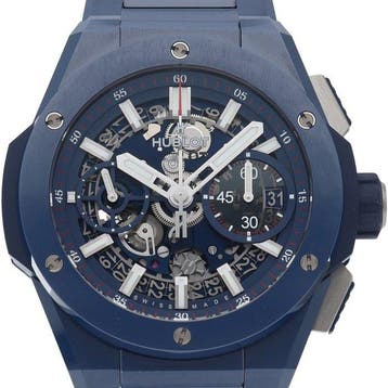 Hublot - Big Bang Integrated Chronograph 1.7 Blue Ceramic -, Nieuw