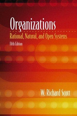Organizations 9780130165596 W. Richard Scott, Verzenden, Gelezen, W. Richard Scott