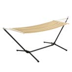 Hangmat Surte met standaard max 120 kg beige [en.casa], Verzenden, Nieuw
