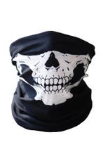 Sjaal Skull Colsjaal Zwart Wit Col Masker Doodskop Skelet Mo, Ophalen of Verzenden, Nieuw, Carnaval