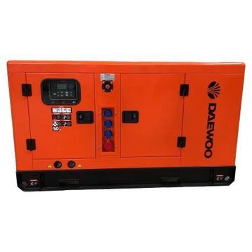 Daewoo DAGFS-35 Diesel Generator – 35 kVA – 28 kW – 3-fase, Doe-het-zelf en Verbouw, Ophalen of Verzenden, Zo goed als nieuw, 30 kVA of meer