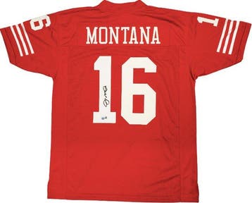 NFL Football - Joe Montana - Rood aangepast voetbalshirt -, Nieuw