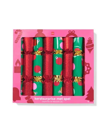 HEMA Party crackers groen - 8 stuks, Verzenden, Nieuw