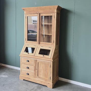 Teak grutterskast klassiek -  60 cm, Ophalen of Verzenden, Nieuw