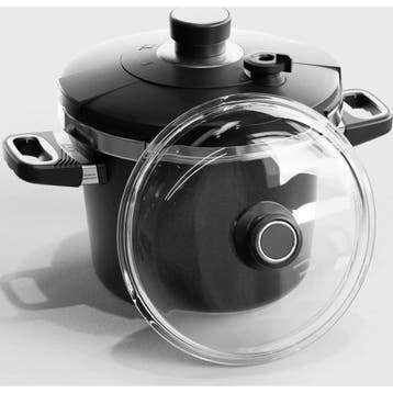 AMT Gastroguss Drukpan set – Ø 24 cm – 4,5 liter – Lo, Ophalen of Verzenden, Nieuw, Aluminium