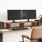 vidaXL Monitorstandaard 100x27x15 cm bewerkt hout oud, Computers en Software, Verzenden, Nieuw