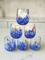 MurArt - Drinkset - Glas - Set van zes glazen - Murrine