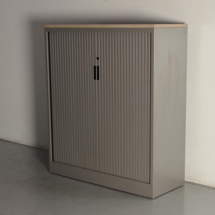 Aspa roldeurkast, aluminium, 138 x 120 cm, incl. 2, Huis en Inrichting, Kasten | Roldeurkasten en Archiefkasten, Ophalen of Verzenden