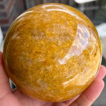 Fine Golden Healer sphere Kristal - Hoogte: 12.3 cm -