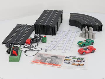 Fleischmann 3005 Touring Auto Rallye met 711 transformato..., Ophalen of Verzenden, Gebruikt